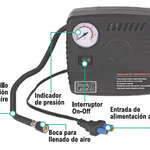 Arrancador para coches con compresor de aire