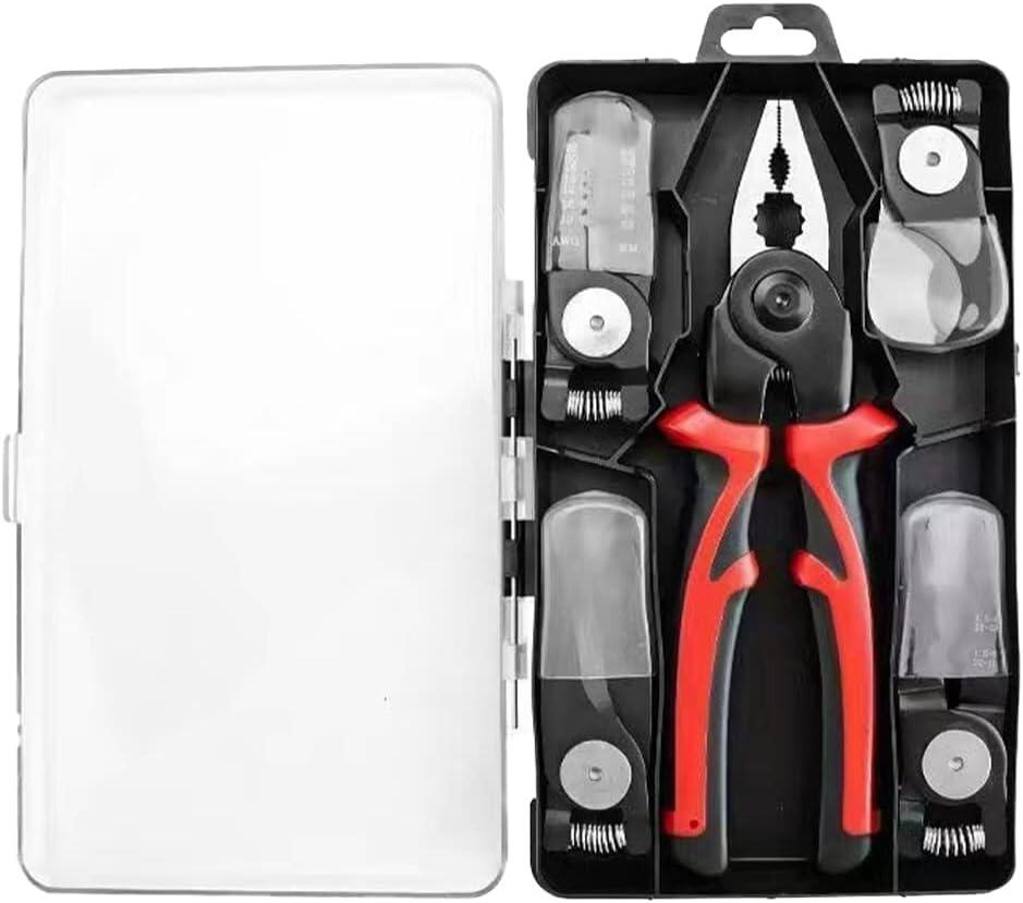 Alicates Multifuncionales con Cabezales Intercambiables – Herramienta 5 en 1
