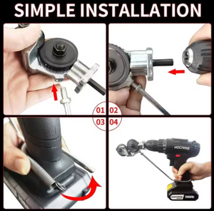 Taladro Eléctrico 48V con Set de 24 Piezas + Cortador de Lámina Galvanizada – Potencia Profesional y Precisión Total