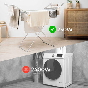 Tendedero Eléctrico Plegable | Olvídate de el olor a humedad en tu Ropa