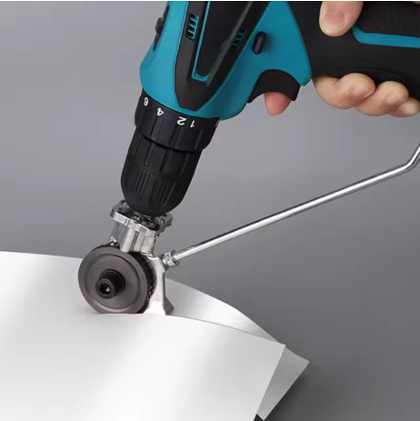 Taladro Eléctrico 48V con Set de 24 Piezas + Cortador de Lámina Galvanizada – Potencia Profesional y Precisión Total