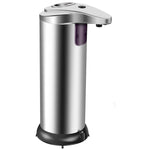 Dispensador acero de jabón automático sin contacto con sensor de movimiento